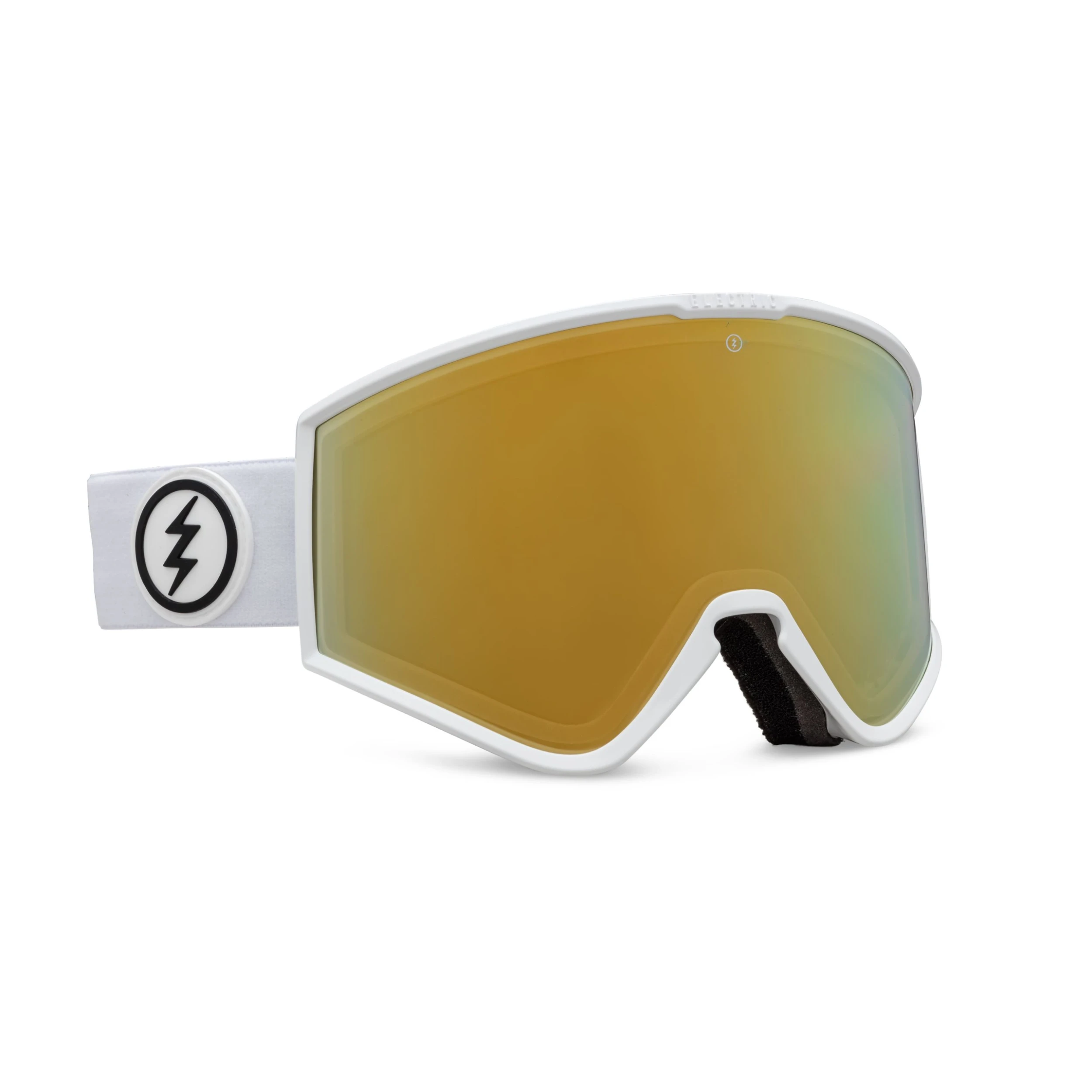 Electric Kleveland With Bonus Lens_ Matte Wht_Gold Chrome Wit One 3 Electric Kleveland With Bonus Lens_ Matte Wht_Gold Chrome Wit One