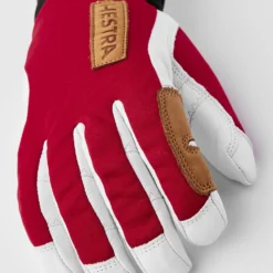Hestra Ergo Grip Active Wool Terry - 5 Finger -winter gloves shop Hestra Ergo Grip Active Wool Terry 2023 560020 Red Offwhite 3