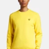 Lyle And Scott Crew Neck Fly Fleece -winter gloves shop Lyle M Crew Neck Fly Fleece 2023 Maize 2