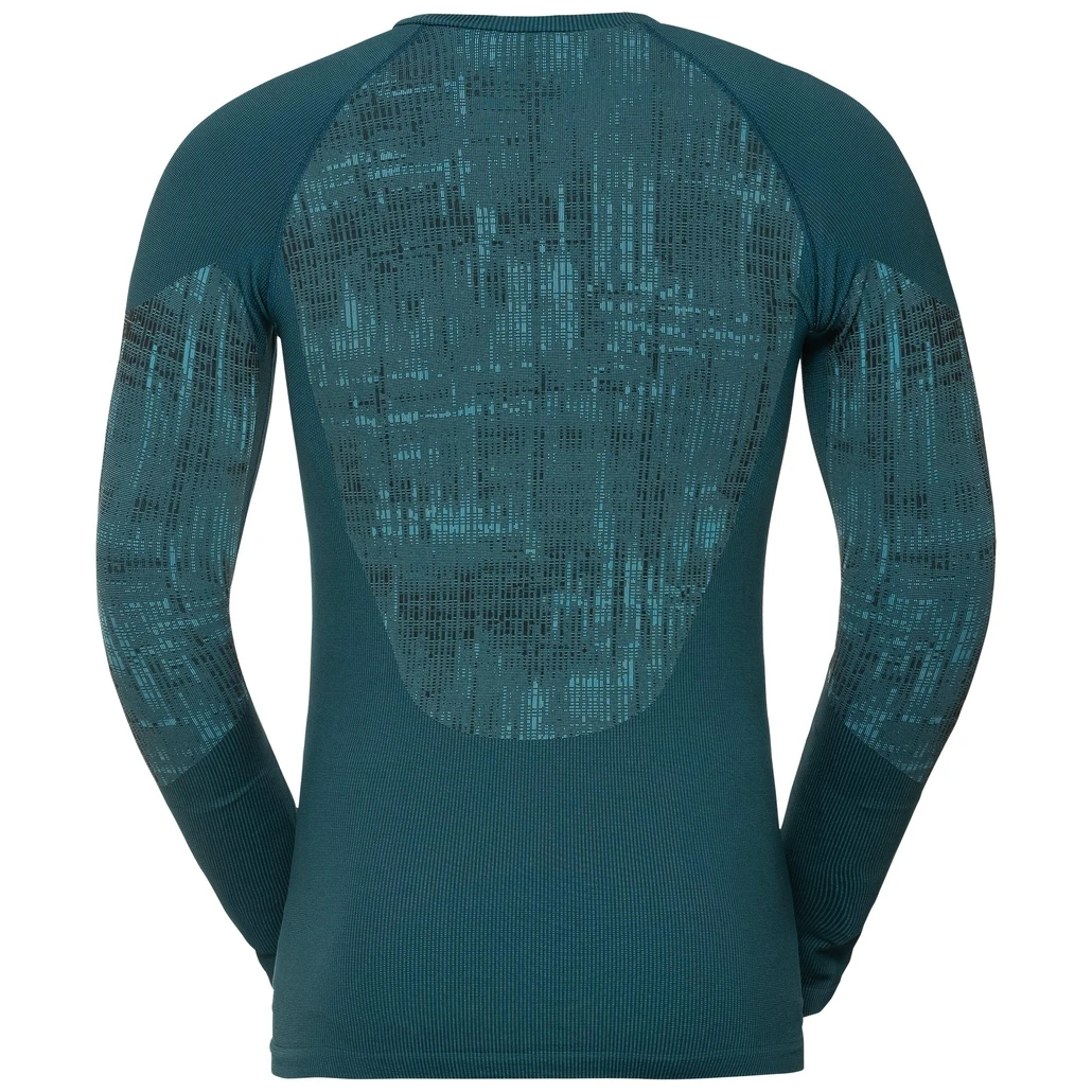 Odlo M BL TOP Crew Neck L/s BLACKCOMB 4 Odlo M BL TOP Crew Neck L/s BLACKCOMB - Afbeelding 2