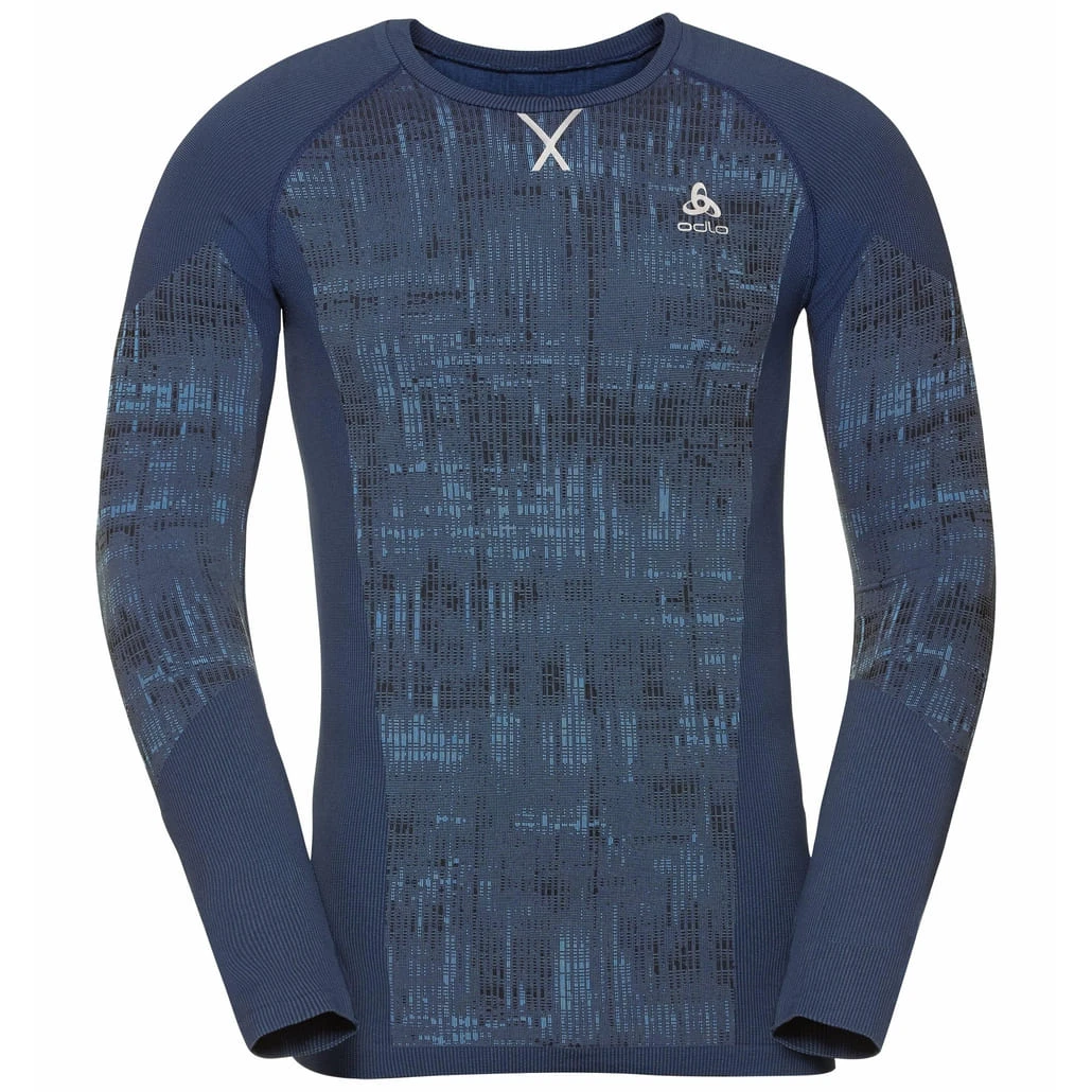 Odlo M BL TOP Crew Neck L/s BLACKCOMB 5 Odlo M BL TOP Crew Neck L/s BLACKCOMB - Afbeelding 3