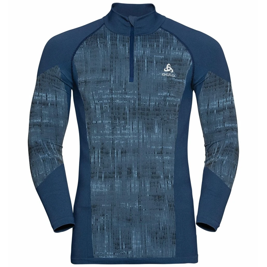 Odlo M BL TOP Turtle Neck L/s Half Zip BLACKCOM 5 Odlo M BL TOP Turtle Neck L/s Half Zip BLACKCOM - Afbeelding 3