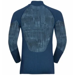 Odlo M BL TOP Turtle Neck L/s Half Zip BLACKCOM 9 Odlo M BL TOP Turtle Neck L/s Half Zip BLACKCOM -winter gloves shop Odlo M Blackcomb Top Turtle Neck LS Half Zip Estate Blue 2022 2
