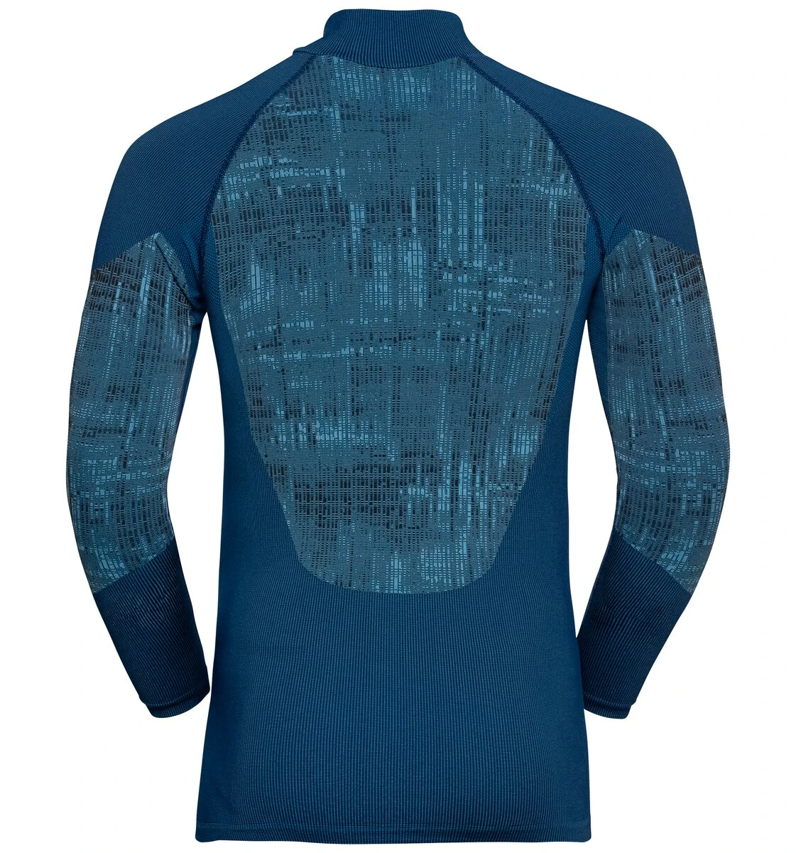 Odlo M BL TOP Turtle Neck L/s Half Zip BLACKCOM 4 Odlo M BL TOP Turtle Neck L/s Half Zip BLACKCOM - Afbeelding 2